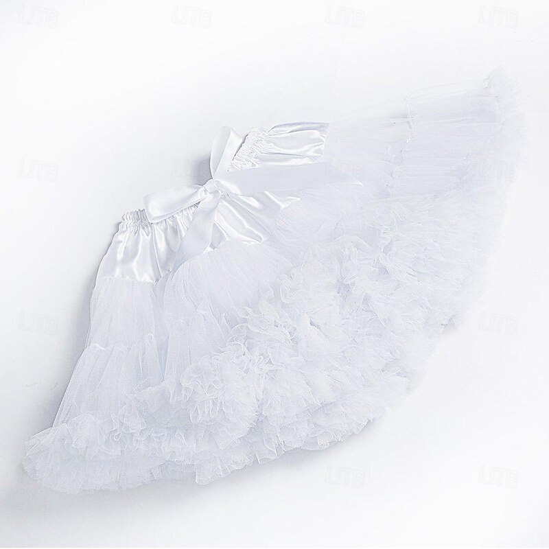 Retro Vintage Sweet Lolita 1950s Petticoat Hoop Skirt Tutu Under Skirt Princess Ballet Dancer Fancy Dress Women's Girls' Carnival Masquerade Performance Dailywear Tea Party Teen Adults' Petticoat3