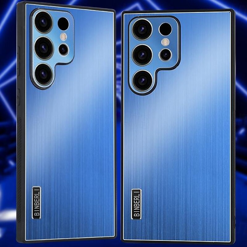 Phone Case For Samsung Galaxy S24 S23 S23 FE S22 S21 Ultra Plus A55 5G A35 5G A15 A14 A34 Back Cover Shockproof TPU Metal