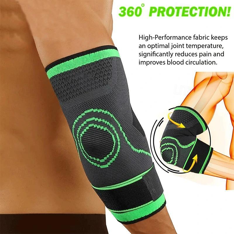 1PC Elbow Brace For Tendonitis And Tennis Elbow, Elbow Compression Sleeve, Tennis Elbow Brace For Women And Men, Adjustable Strap For Tennis Elbow, Weightlifting, Workouts, During Fitness Activity2