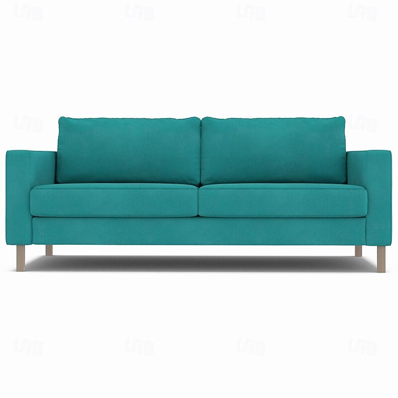 3 Seater Velvet Sofa Cover Solid Color Quilted Velvet Slipcovers  KARLcover LITB PRIME cover4