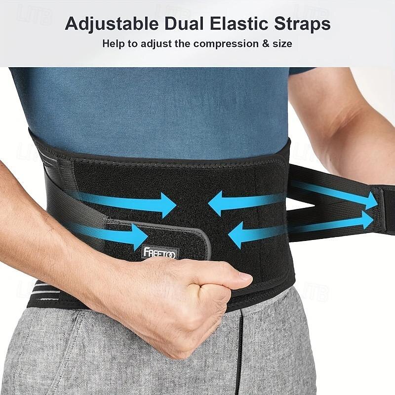 Dual Compression Fitness Belt - Adjustable Lumbar Support, Posture Correction & Slimming Waist Trainer for Exercise4