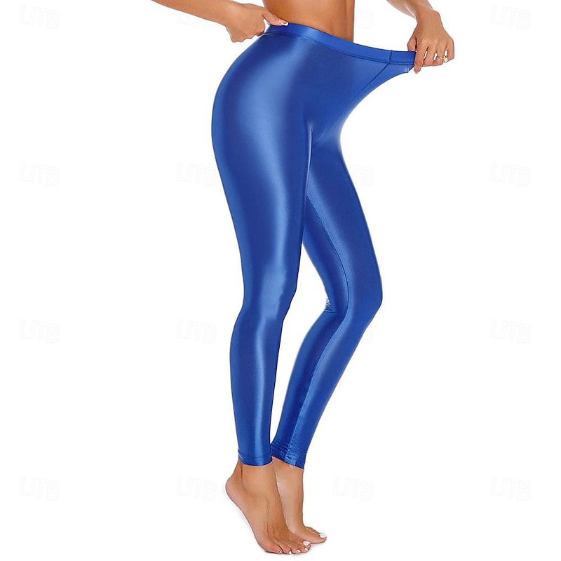 Dance Costumes Activewear Exotic Dancewear Pants Pure Color Women's Performance Training High Chinlon