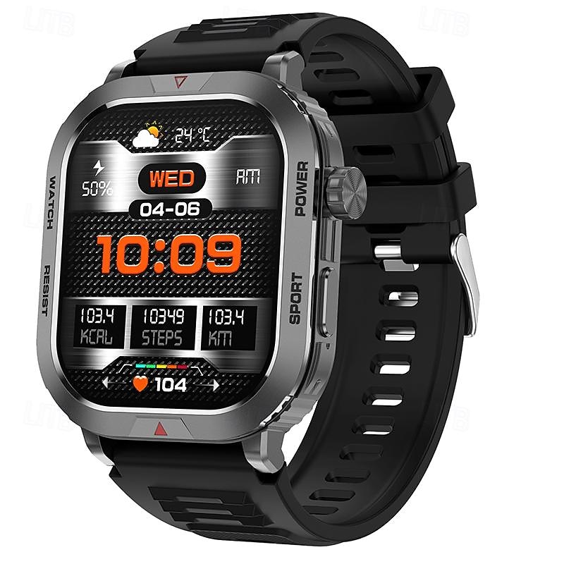 Smart Watch 2.01 inch Smartwatch Fitness Running Watch Bluetooth Pedometer Call Reminder Activity Tracker Compatible with Android iOS Women Men Hands-Free Calls Waterproof Media Control3