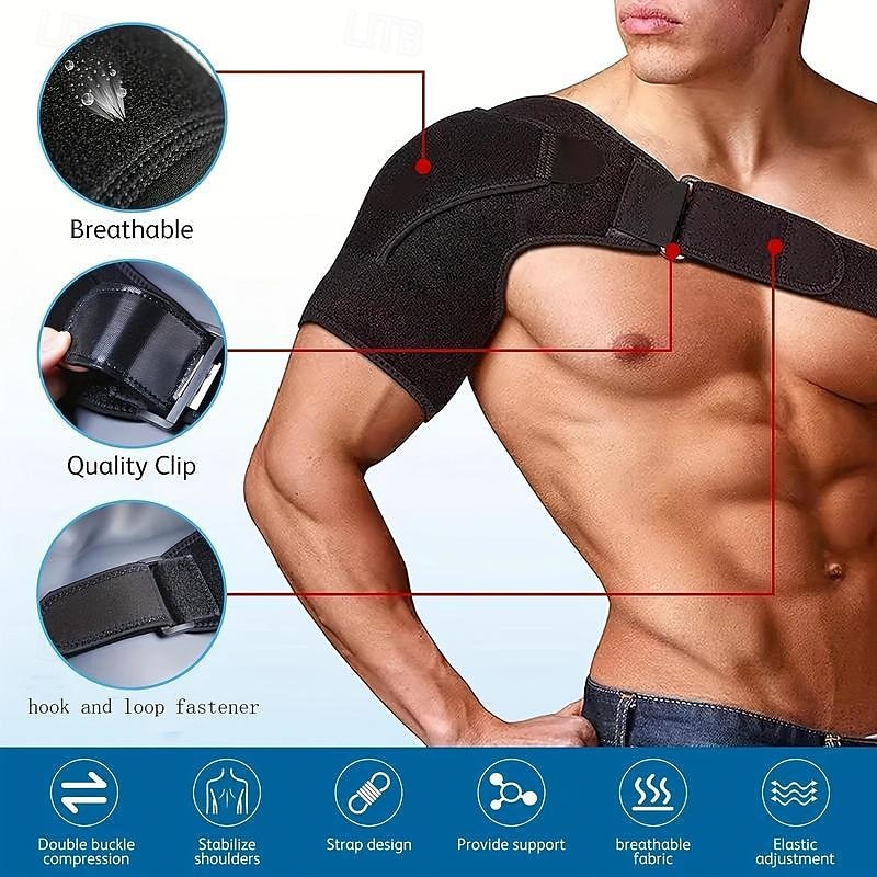 Shoulder Brace For Torn Shoulder Brace- Support And Compress-Shoulder Stability And Recovery-Suitable For Left And Right Arms, Men And Women3