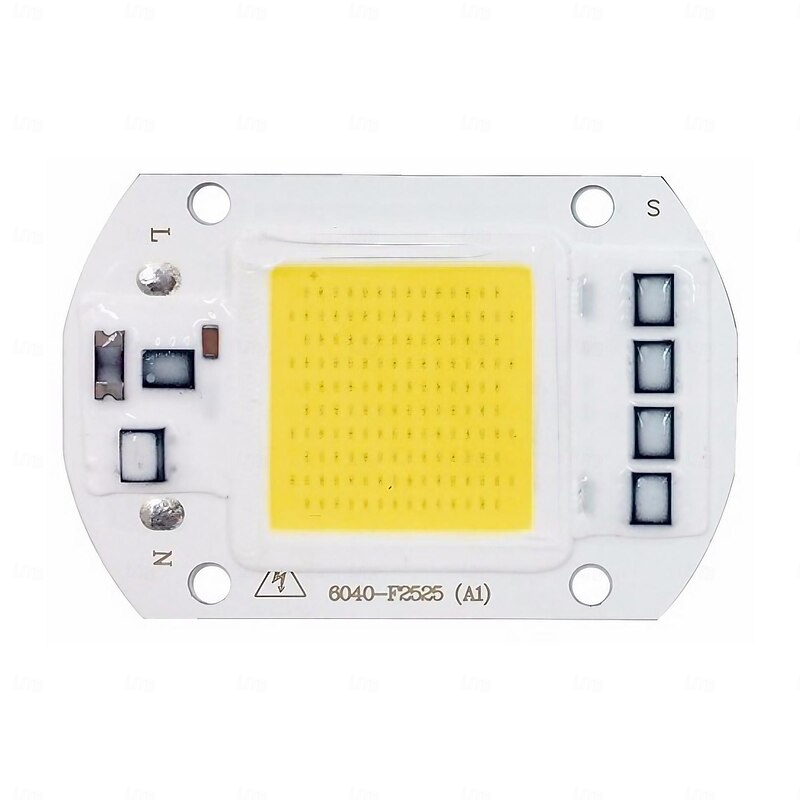 1Pcs 50W Utral Bright LED COB Chip 110V 220V Input Smart IC for DIY LED Flood Light Warm Cold White2