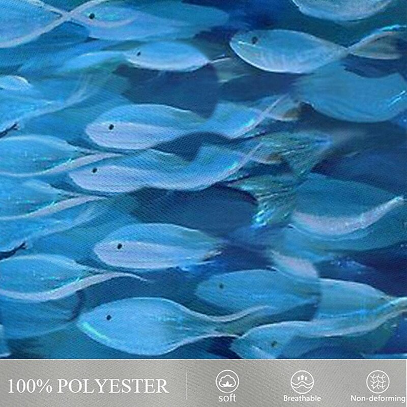 Men's Animal Optical Illusion Fish Swim Trunks Swim Shorts Board Shorts Mid Waist Fashion Streetwear Hawaiian Casual Daily Holiday Pocket Drawstring Elastic Waist Designer Clothing Apparel4