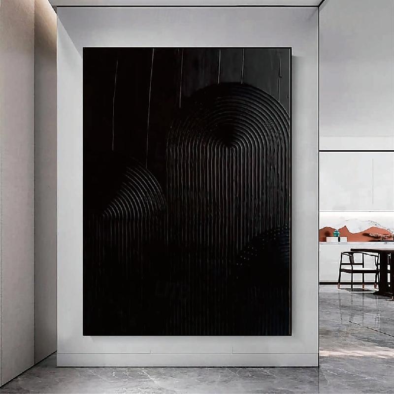 Abstract Black Painting hand painted Extra large wall art painting handmade painting on canvas large wall art abstract mordern painting for Bedroom Living room painting2