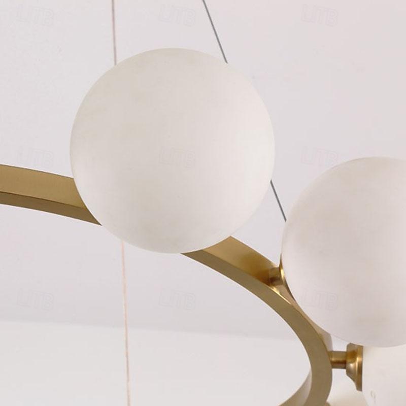 Chandelier Pendant Lighting Gold Copper with Glass Globes Classic Vintage Sputnik Ceiling Light Fixture for Kitchen Living Room Dining Room Bedroom Farmhouse4