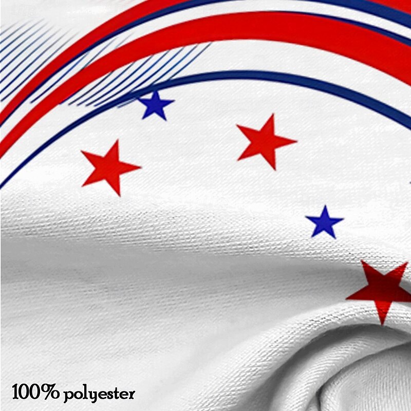 American Independence Day Men's Veterans Patriotic Sports Polo Shirts Golf Shirt Short Sleeve Polo Shirts Collared Shirts Casual Streetwear Vacation Wear Party Outfits 3D Print Buttons Spring & Summer3