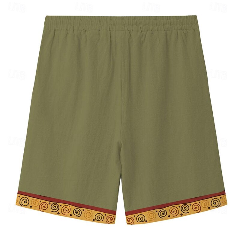 Men's Sun Geometric Pattern Shorts Summer Shorts Casual Shorts Mid Waist Vintage Fashion Designer Casual Daily Holiday Drawstring Pocket Elastic Waist Designer Clothing Apparel2