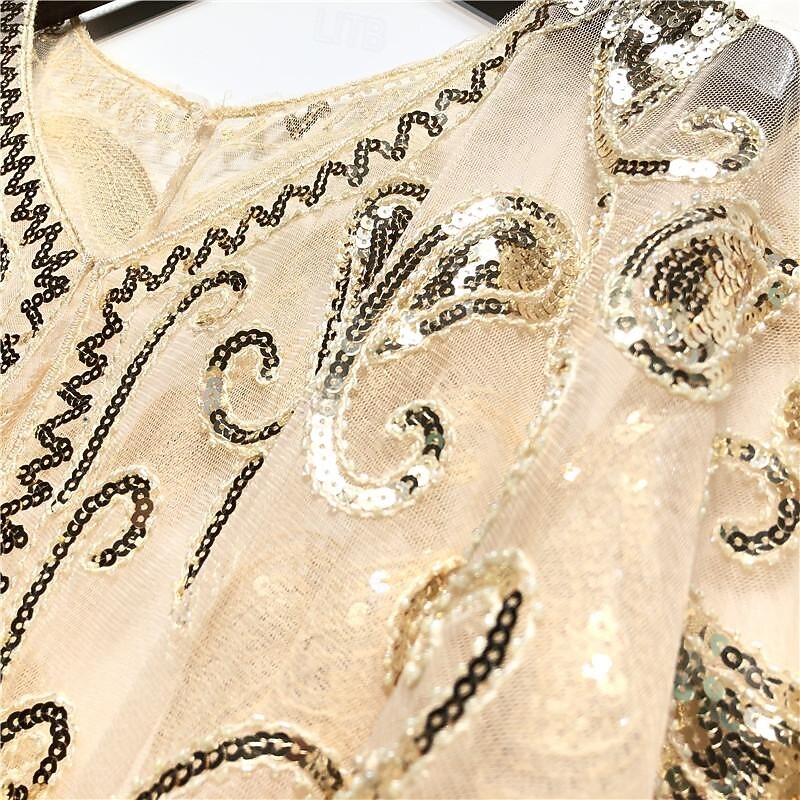 Shawls Women's Wrap Bolero Sparkle & Shine Gatsby Sleeveless Polyester Wedding Wraps With Paillette For Party Summer4