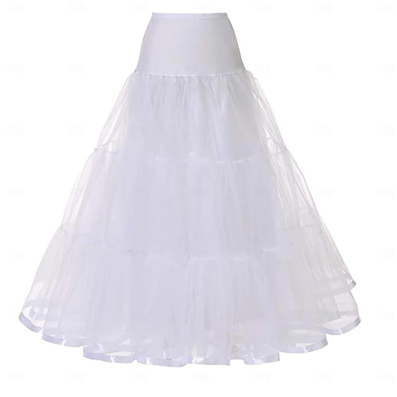1950s Princess Ankle Length Petticoat Hoop Skirt Under Skirt Tulle Skirt A-Line Fancy Dress Women's Performance Wedding Wedding Guest Adults' Skirt2