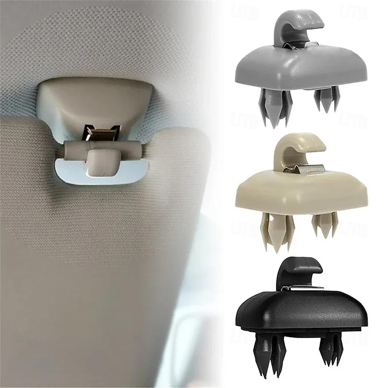 2pcs Car Sun Visor Retainer Hook Fastener Clip Holder Bracket for Audi A1 A3 A4 A5 Q3 Q5(8E0 857 562)A7 B6 B7 B8 S4 S5 Holders2