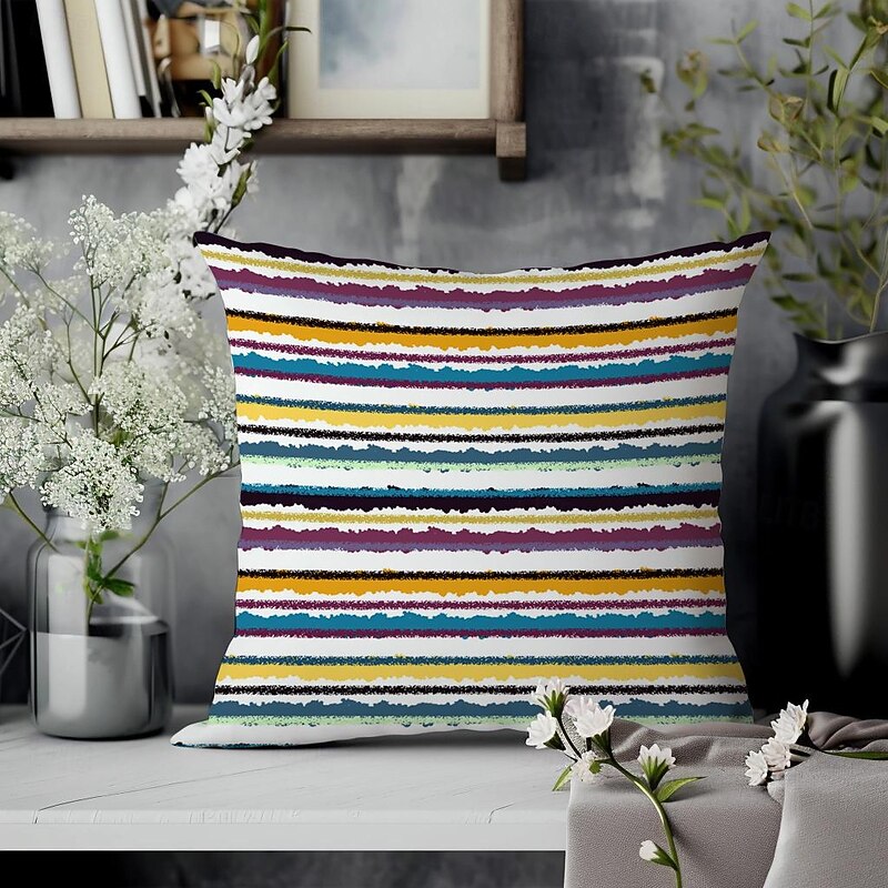 Bohemian Decorative Toss Pillows Cover 4PC Soft Square Cushion Case Pillowcase for Bedroom Livingroom Sofa Couch Chair