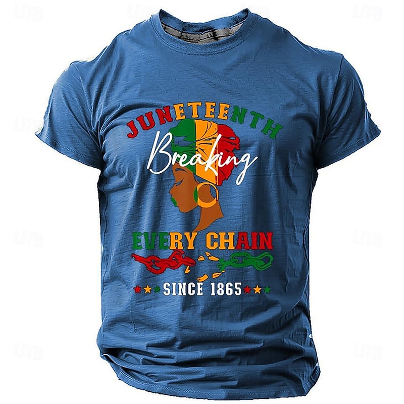 Men's Tribal African Pattern T Shirt Short Sleeve T shirt 3D Print Crew Neck Shirt Sports Fashion Ethnic Street Sports Outdoor Black Blue Brown Summer Spring Clothing Apparel S M L XL XXL XXXL4