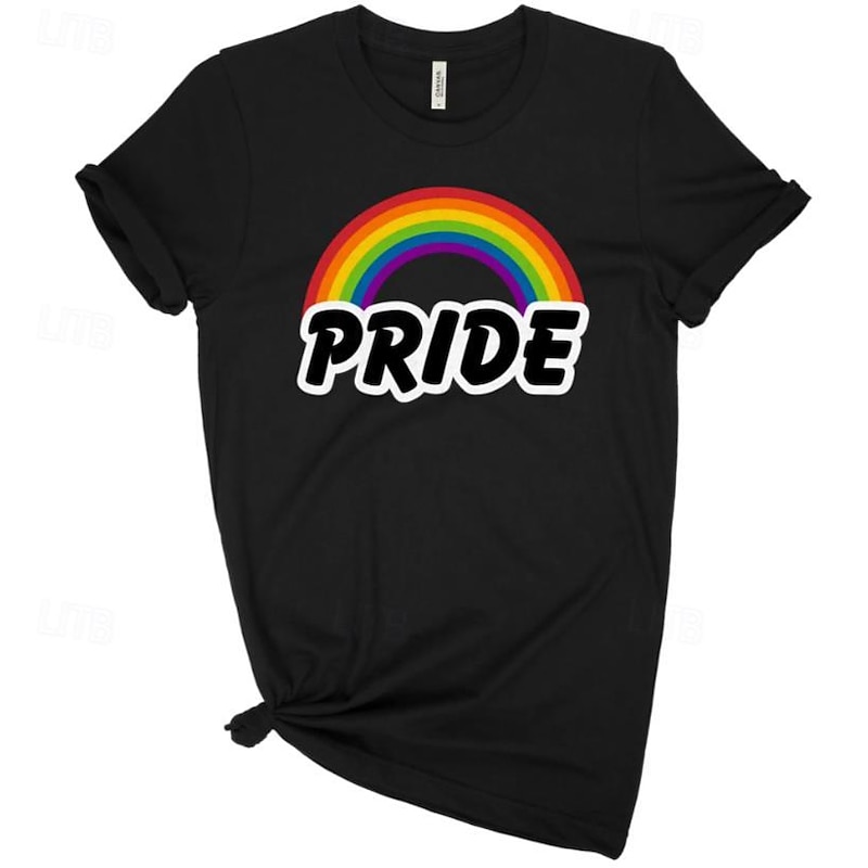 LGBT LGBTQ T-shirt Pride Shirts Rainbow Pride Lesbian Gay For Unisex Adults' Halloween Carnival Masquerade Hot Stamping Pride Parade Pride Month2