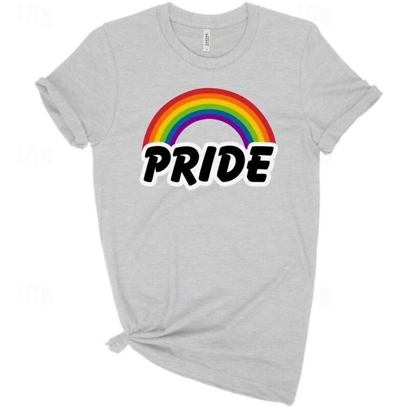 LGBT LGBTQ T-shirt Pride Shirts Rainbow Pride Lesbian Gay For Unisex Adults' Halloween Carnival Masquerade Hot Stamping Pride Parade Pride Month4