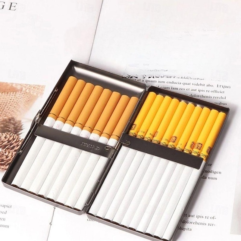 Metal Cigarette Case, Lightweight and Portable, Pressure-Resistant, Holds 20 Cigarettes2