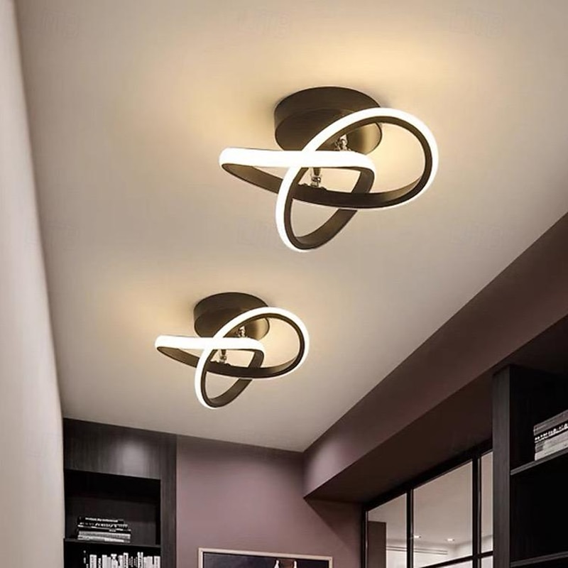 LED Ceiling Light 26cm 1-Light Warm White+White+Cold White Metal Acrylic Island Design Painted Finishes Modern Style Living Room Bedroom 110-240V4