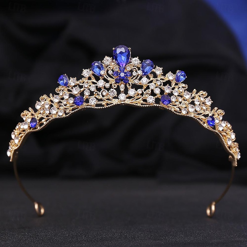 Crown Tiaras Headbands Headpiece Rhinestone Alloy Wedding Cocktail Elegant Luxury With Rhinestone Crystals Headpiece Headwear3