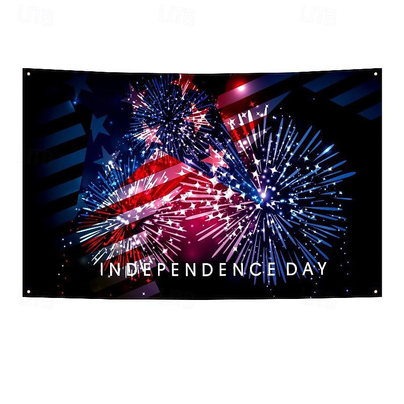 US 4th July Independence Day Outdoor Flag Eagle Liberty Outdoor Banner Flag Patio Garden Home Decoration Red White Blue3