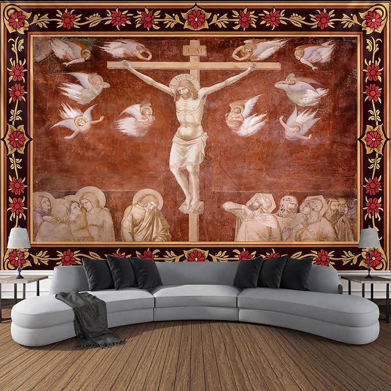 Medieval Tapestry Middle Age Tapestry Gothic Art Large Tapestry Mural Decor Photograph Backdrop Blanket Curtain Home Bedroom Living Room Decoration4