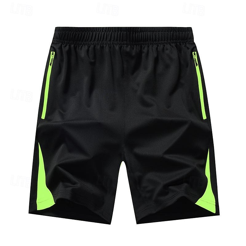 Men's Sweat Shorts Shorts Casual Shorts Patchwork Drawstring Elastic Waist Color Block Comfort Breathable Short Sports Outdoor Daily Running Elegant Casual Black / Red Black Micro-elastic2