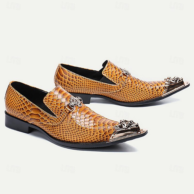 Men's Loafers & Slip-Ons Dress Loafers Leather Italian Full-Grain Cowhide Comfortable Slip Resistant Loafer Brown3