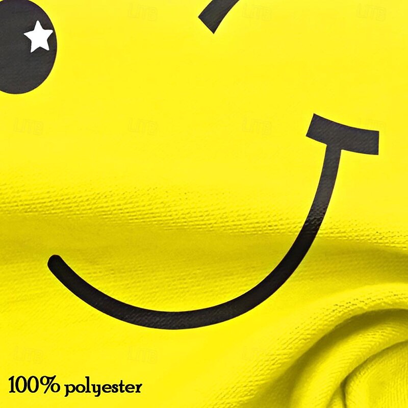 Men's Human face T Shirt Short Sleeve T shirt 3D Print Crew Neck Shirt Vacation Fashion Athleisure Street Sports Outdoor Yellow Summer Spring Clothing Apparel S M L XL XXL XXXL3