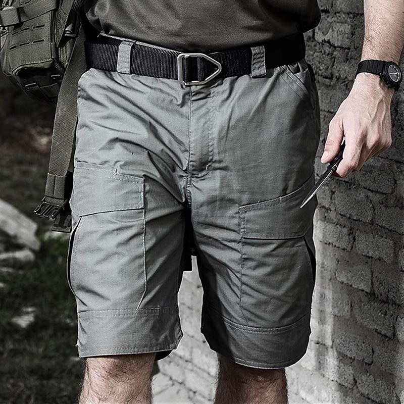 Men's Cargo Shorts Hiking Shorts Tactical Shorts Military Summer Outdoor Regular Fit Waterproof Quick Dry Breathable Shorts Black Khaki Hunting Climbing Camping / Hiking / Caving S M L XL XXL
