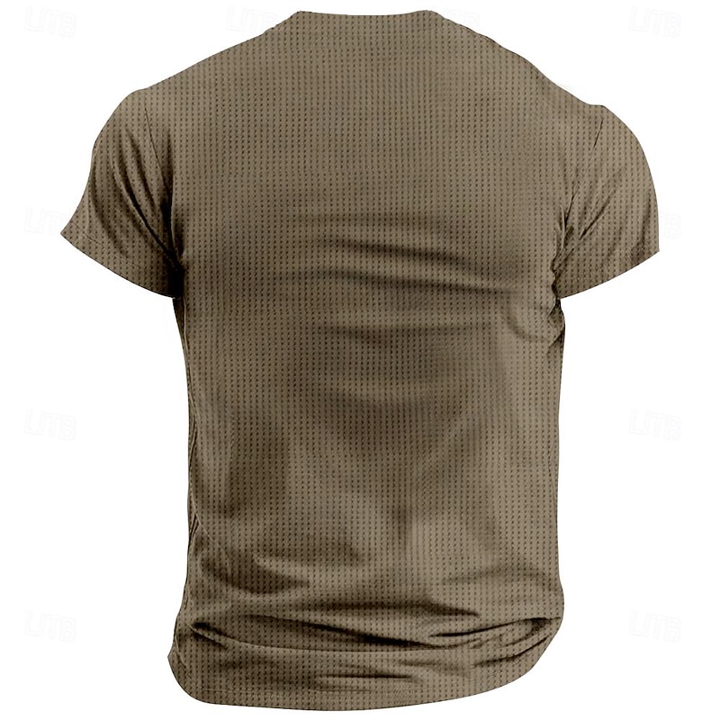 Men's Graphic Templar Cross Knights Templar T Shirt Short Sleeve T shirt 3D Print Crew Neck Shirt Vacation Sports Fashion Vacation Party Street Black Brown Summer Spring Clothing Apparel S M L XL XXL3