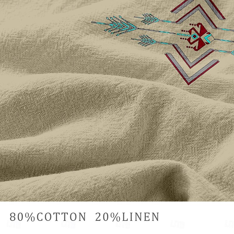 Men's Geometric Pattern Shorts Summer Shorts Beach Shorts Mid Waist Hawaiian Ethnic Style Casual Outdoor Holiday Going out Drawstring Elastic Waist Print Designer Clothing Apparel4