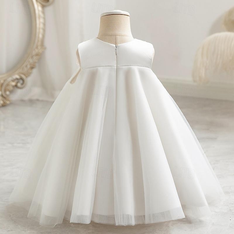 Toddler Girls' Party Dress Sequin Sleeveless Performance Mesh Cute Princess Polyester Above Knee Sheath Dress Tulle Dress Summer Spring Fall 3-7 Years White Pink4