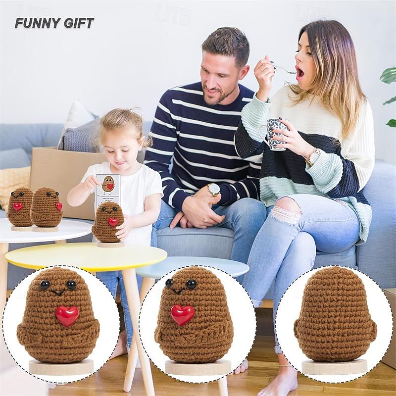 Pocket Hug Positive Potato Gifts for Boyfriend Funny Gift for Girlfriend Motivational Gifts Small Lucky Charm Best Friend Small Hug Pocket Hug Potato Lucky Charm3