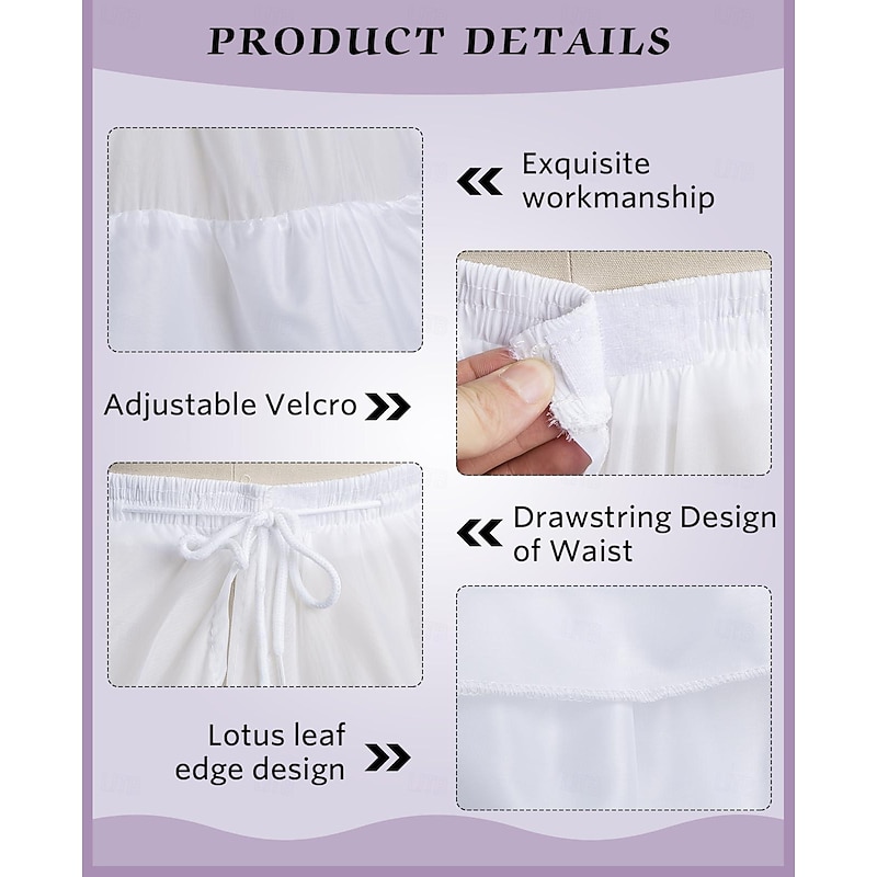 Petticoat Hoop Skirt Under Skirt Crinoline Slips for Ball Gown Princess Bride Bridal Rococo Victorian Renaissance Women's Performance Wedding Party Petticoat3