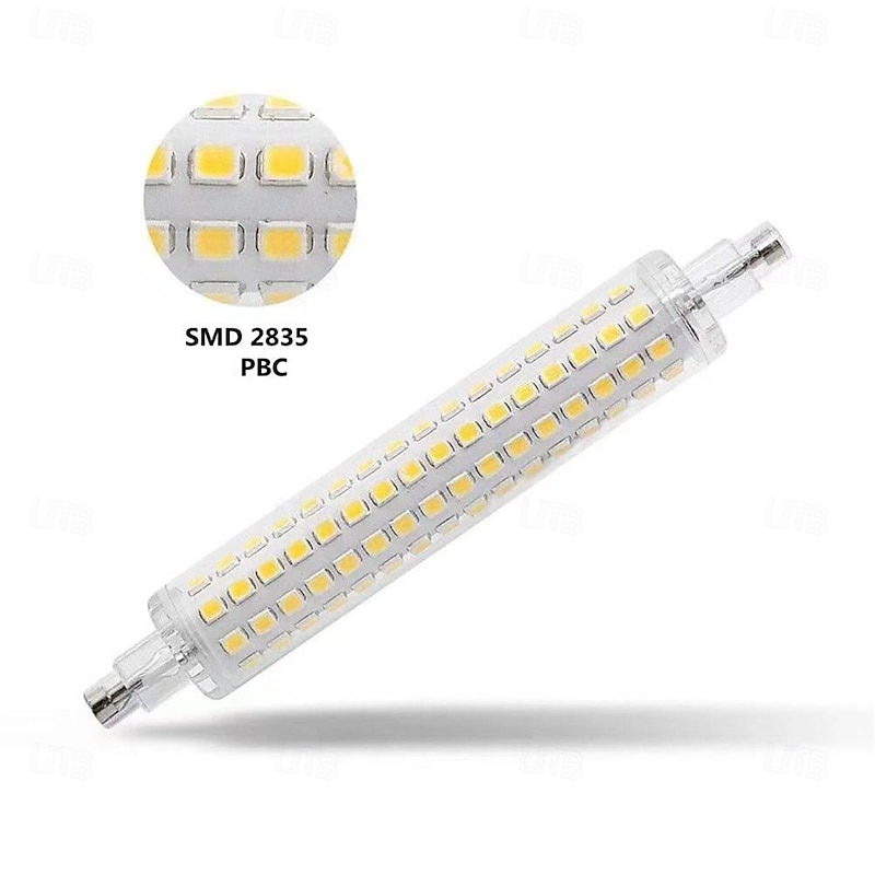 1/2pcs R7S LED Double Ended Aluminum Parts with Cover Halogen Light Household Lighting Bulbs R7S LED 118mm Tube Bulb 78mm Floodlight 220V High Power Working Light Garage Landscape Lighting3