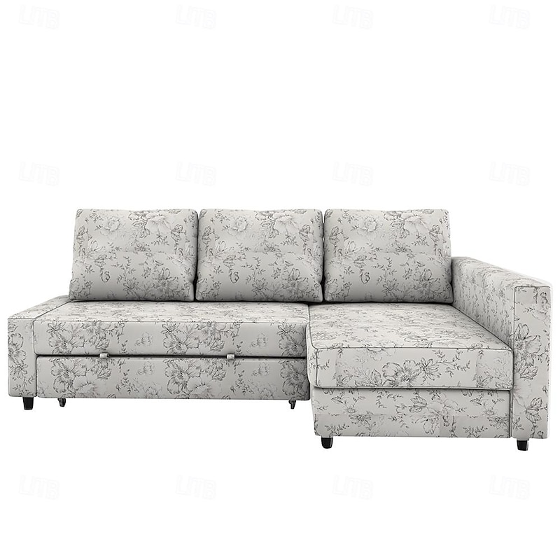 100% Cotton Sofa Bed Cover Floral Quilted Colored Cotton Slipcovers with Armrest  FRIHETcover LITB PRIME cover4