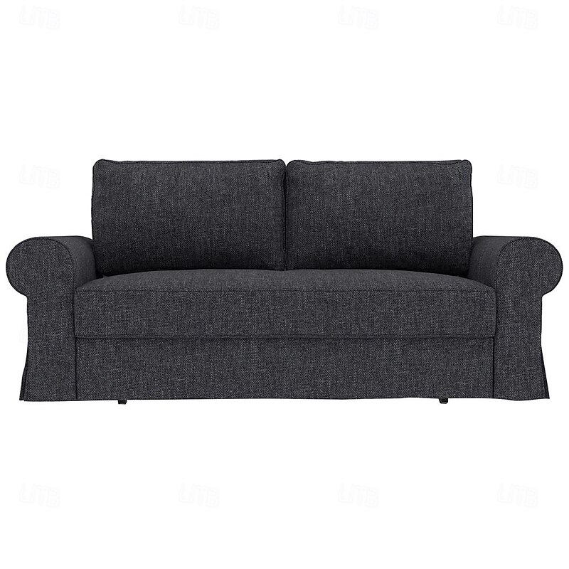 3-Seat Sofa Bed Cover Solid Color Slipcovers BACKcover LITB PRIME cover2