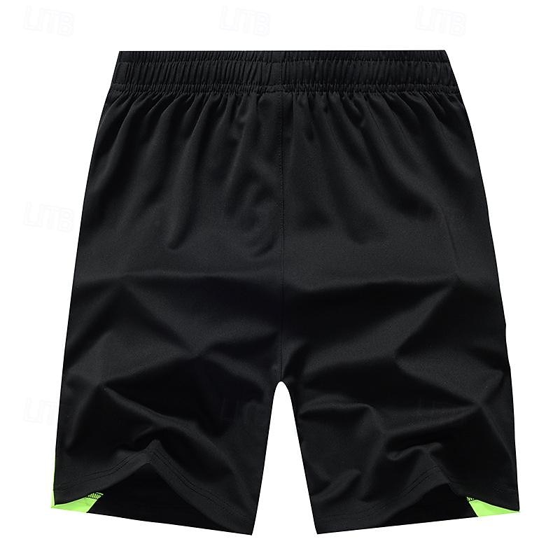 Men's Sweat Shorts Shorts Casual Shorts Patchwork Drawstring Elastic Waist Color Block Comfort Breathable Short Sports Outdoor Daily Running Elegant Casual Black / Red Black Micro-elastic3