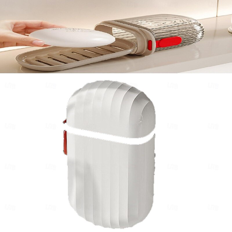 Travel Soap Case, Soap Container for Traveling Leak Proof, Clear Travel Soap Box- Portable Travel Soap Case, Shampoo Conditioner Bar Soap Travel Holder2