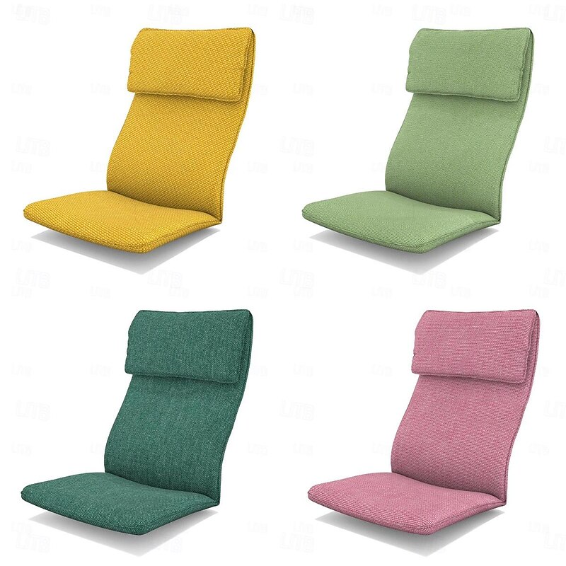 1-Seat Armchair Cover Cushion Pillow Version Solid Color Polyester Slipcovers POcover LITB PRIME cover3