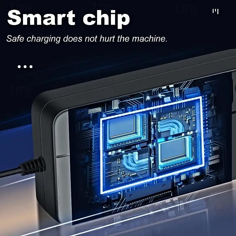 200W Power Inverter for Car - DC 12V to 110V AC Converter with 3 USB Type-C and LED Display Screen Suitable for Cars/SUVs/Trucks4