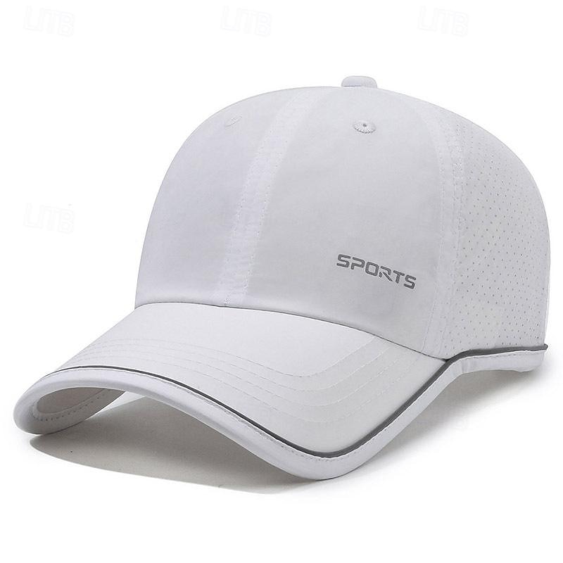 Men's Baseball Cap Sun Hat Trucker Hat Black White Polyester Fashion Casual Street Daily Letter Adjustable Sunscreen Breathable Quick Dry2