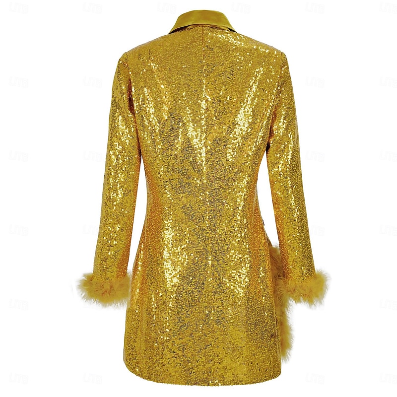 Retro Vintage 1980s Dress Suits & Blazers Disco Sequins Fancy Dress Women's Party / Evening Pride Parade Pride Month Adults Dress2