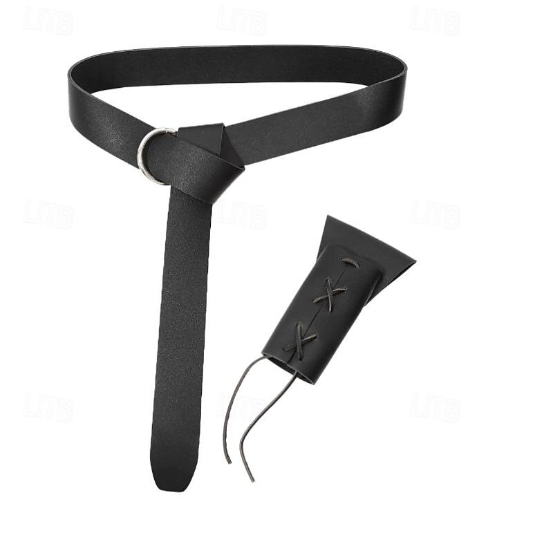 Punk & Gothic Medieval Renaissance Waist Belt Warrior Knight Ritter Fancy Dress Men's Women's Celtic Viking Fantasy Halloween Carnival Masquerade Stage Renaissance Fair LARP Adults' More Accessories2