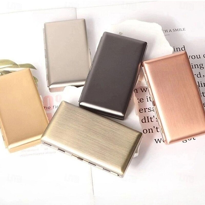 Metal Cigarette Case, Lightweight and Portable, Pressure-Resistant, Holds 20 Cigarettes3