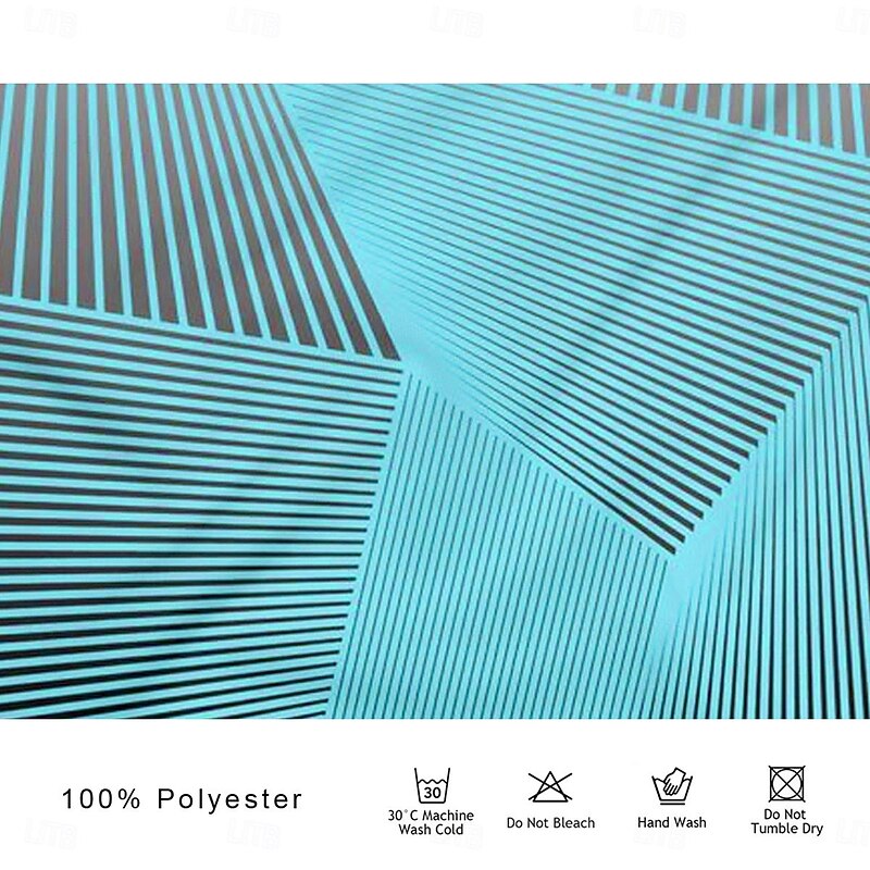 Men's Striped Polo Shirts Golf Shirt Short Sleeve Polo Shirts Collared Shirts Business Casual WorkWear Formal Wear Festival Wear Buttons 3D Print Spring & Summer Blue3