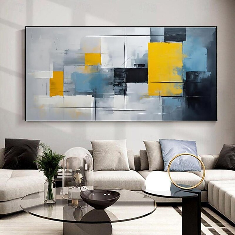 Handmade Oil Painting Canvas Wall Art Decoration Modern Abstract for Living Room Home Decor Rolled Frameless Unstretched Painting