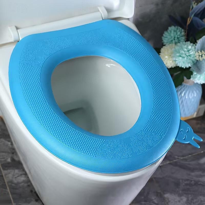 Waterpoof Soft Toilet Seat Cover Bathroom Washable Closestool Mat Pad Cushion O-shape  U-shape Toilet seat Bidet Toilet Cover Accessories2