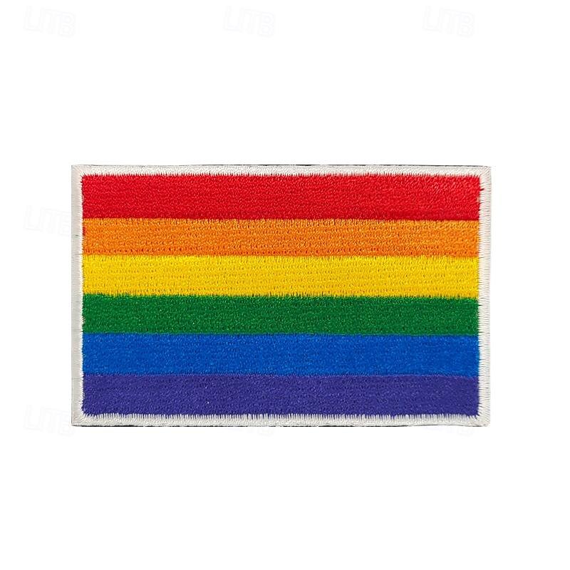 Pride Rainbow Flag Gay and Bisexual Festival Embroidered Velcro Badge Backpack Decoration Cloth Patch4